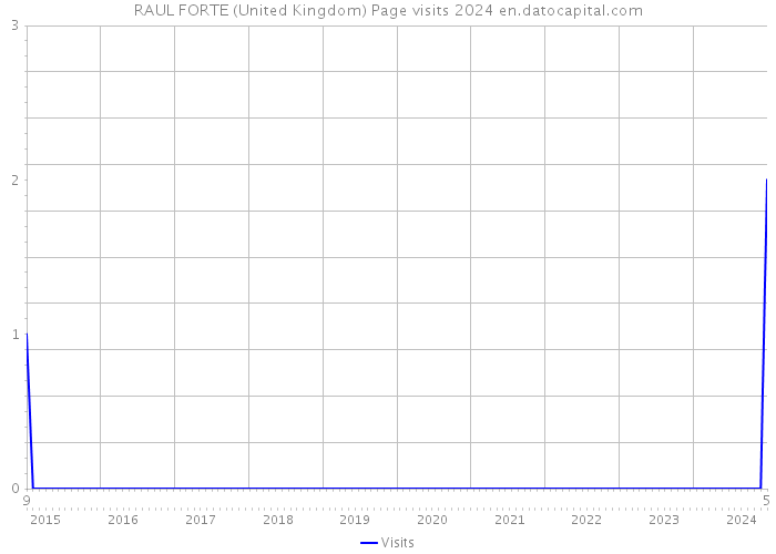 RAUL FORTE (United Kingdom) Page visits 2024 