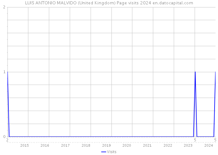 LUIS ANTONIO MALVIDO (United Kingdom) Page visits 2024 