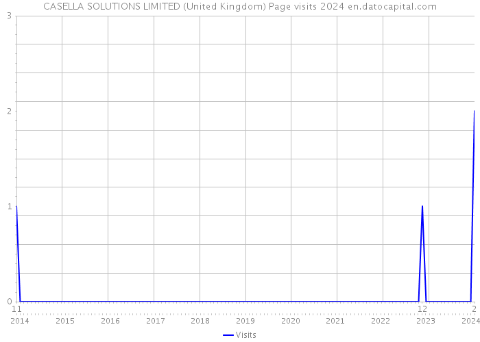 CASELLA SOLUTIONS LIMITED (United Kingdom) Page visits 2024 