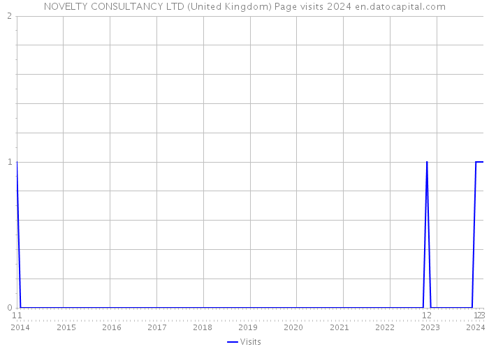 NOVELTY CONSULTANCY LTD (United Kingdom) Page visits 2024 
