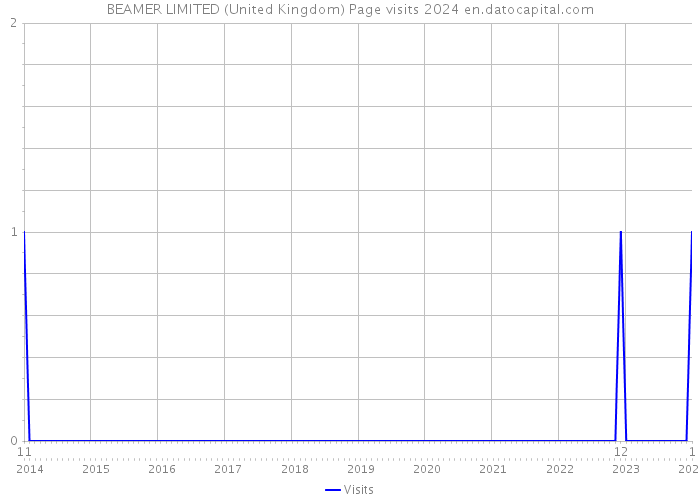 BEAMER LIMITED (United Kingdom) Page visits 2024 