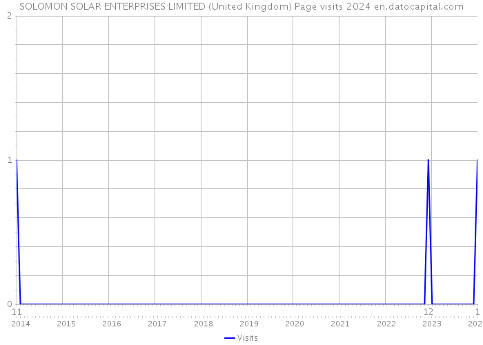 SOLOMON SOLAR ENTERPRISES LIMITED (United Kingdom) Page visits 2024 