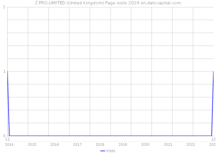 Z PRO LIMITED (United Kingdom) Page visits 2024 
