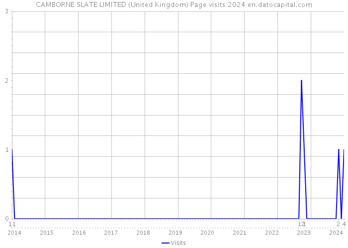 CAMBORNE SLATE LIMITED (United Kingdom) Page visits 2024 