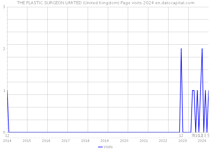 THE PLASTIC SURGEON LIMITED (United Kingdom) Page visits 2024 