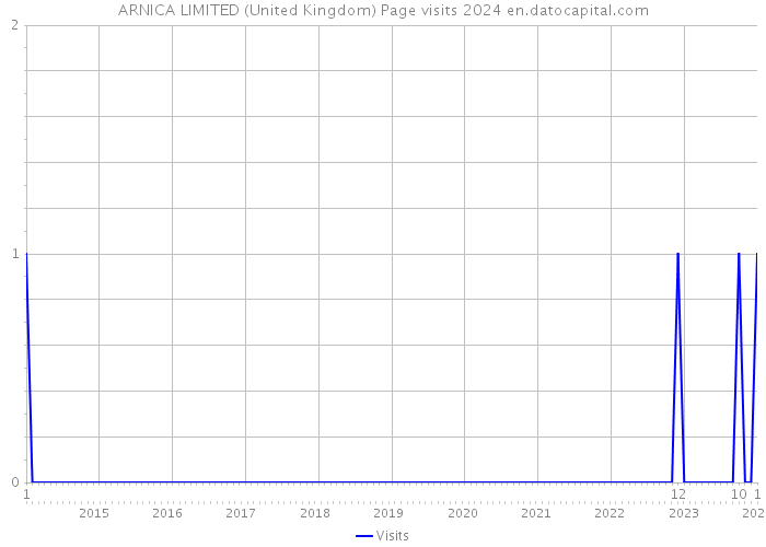 ARNICA LIMITED (United Kingdom) Page visits 2024 