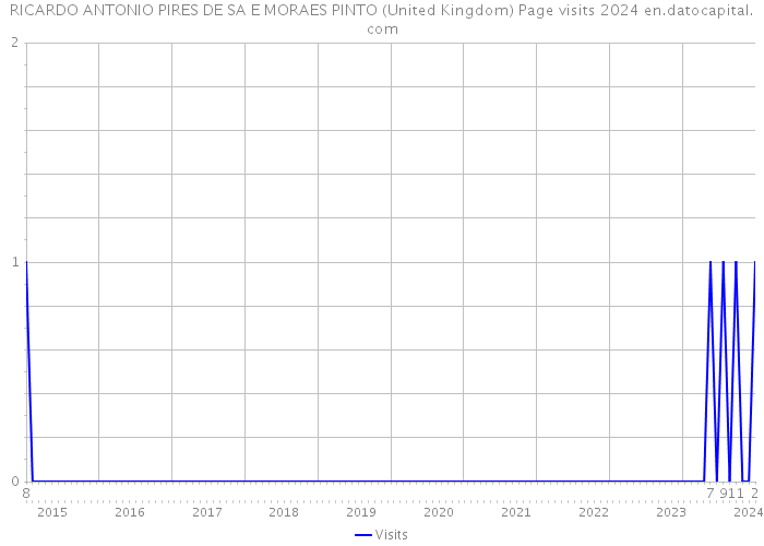 RICARDO ANTONIO PIRES DE SA E MORAES PINTO (United Kingdom) Page visits 2024 