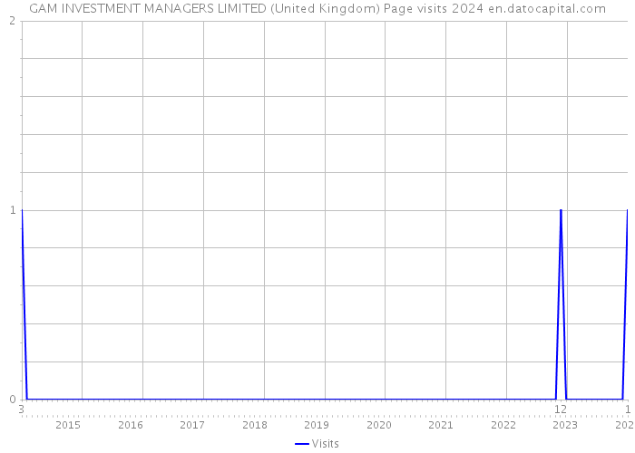 GAM INVESTMENT MANAGERS LIMITED (United Kingdom) Page visits 2024 