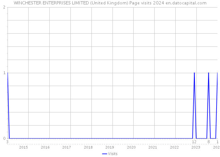WINCHESTER ENTERPRISES LIMITED (United Kingdom) Page visits 2024 