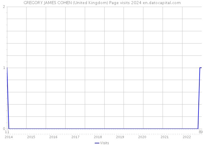 GREGORY JAMES COHEN (United Kingdom) Page visits 2024 
