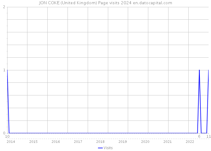 JON COKE (United Kingdom) Page visits 2024 