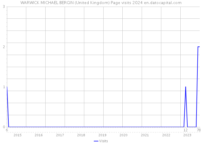 WARWICK MICHAEL BERGIN (United Kingdom) Page visits 2024 