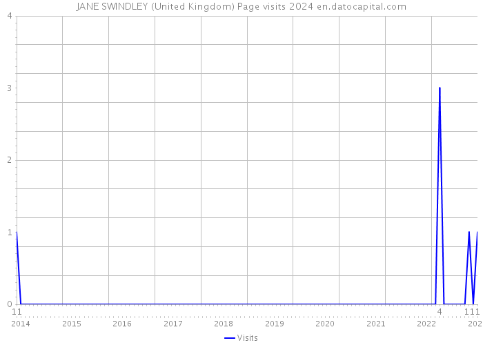 JANE SWINDLEY (United Kingdom) Page visits 2024 