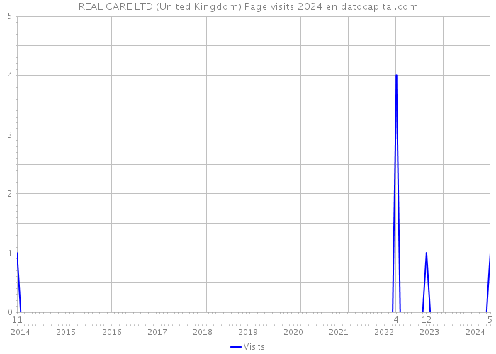 REAL CARE LTD (United Kingdom) Page visits 2024 