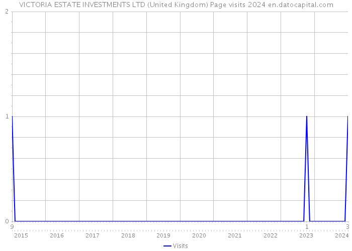 VICTORIA ESTATE INVESTMENTS LTD (United Kingdom) Page visits 2024 