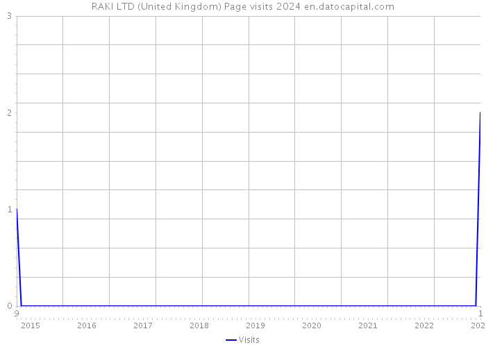 RAKI LTD (United Kingdom) Page visits 2024 