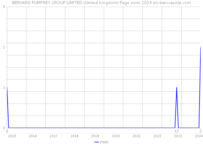 BERNARD PUMFREY GROUP LIMITED (United Kingdom) Page visits 2024 