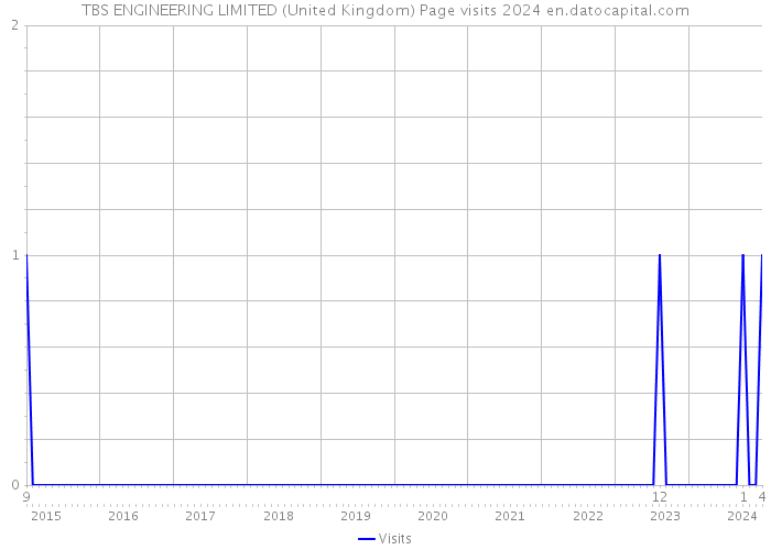 TBS ENGINEERING LIMITED (United Kingdom) Page visits 2024 