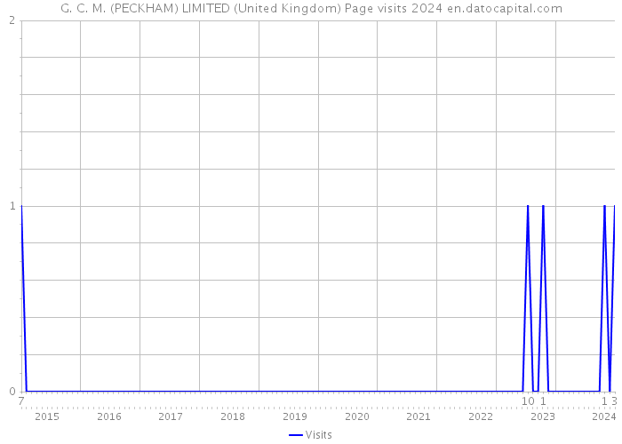 G. C. M. (PECKHAM) LIMITED (United Kingdom) Page visits 2024 