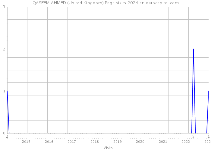 QASEEM AHMED (United Kingdom) Page visits 2024 