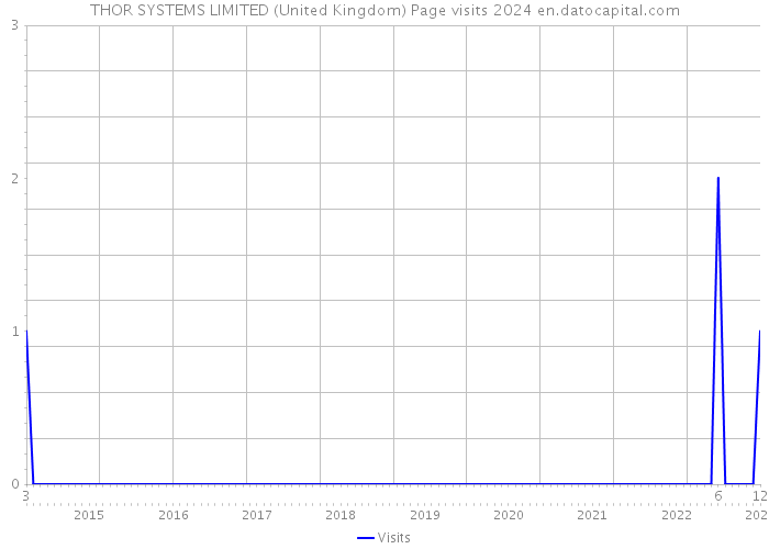THOR SYSTEMS LIMITED (United Kingdom) Page visits 2024 