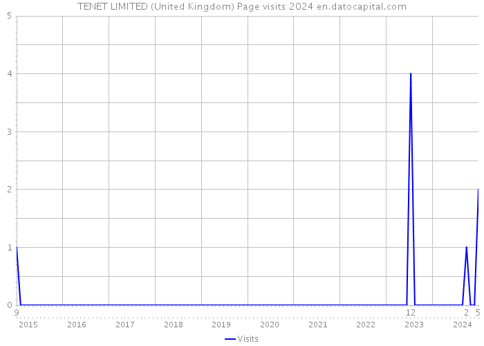 TENET LIMITED (United Kingdom) Page visits 2024 