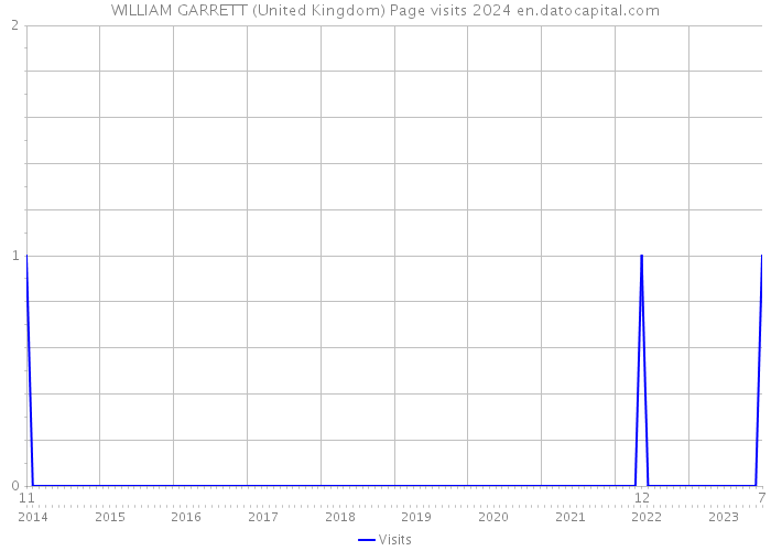 WILLIAM GARRETT (United Kingdom) Page visits 2024 