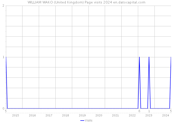 WILLIAM WAKO (United Kingdom) Page visits 2024 