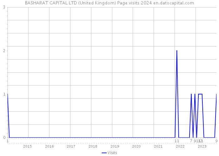 BASHARAT CAPITAL LTD (United Kingdom) Page visits 2024 