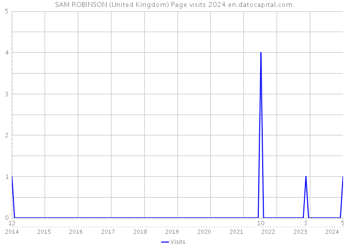 SAM ROBINSON (United Kingdom) Page visits 2024 