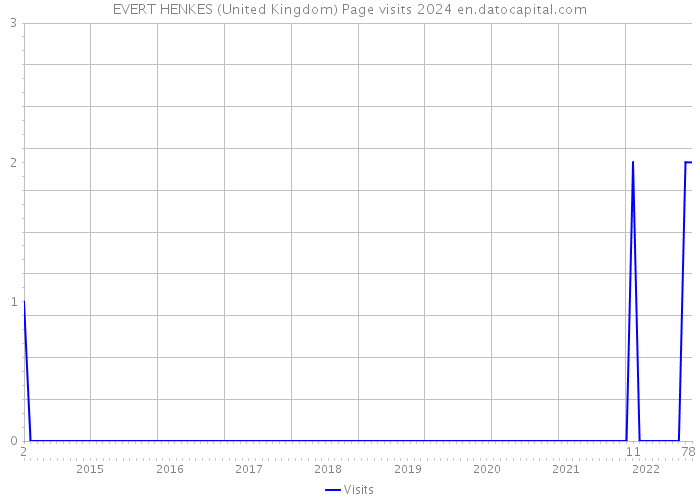 EVERT HENKES (United Kingdom) Page visits 2024 
