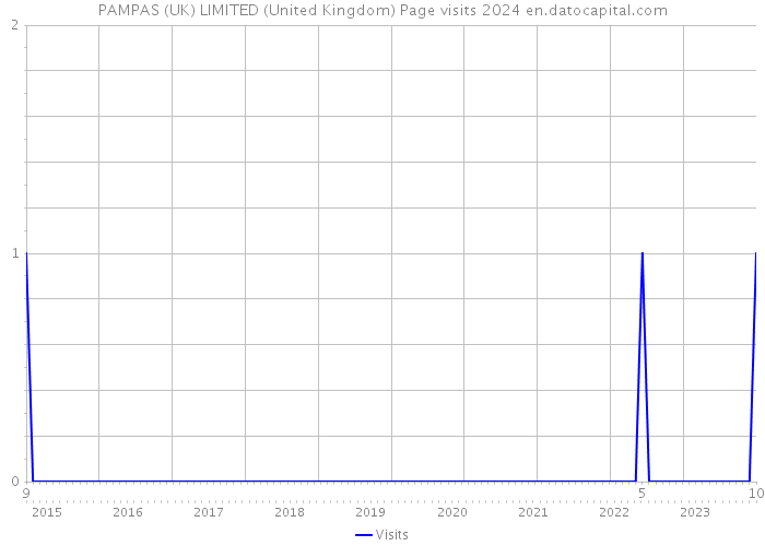 PAMPAS (UK) LIMITED (United Kingdom) Page visits 2024 