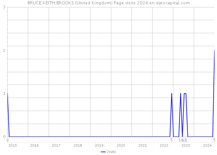 BRUCE KEITH BROOKS (United Kingdom) Page visits 2024 