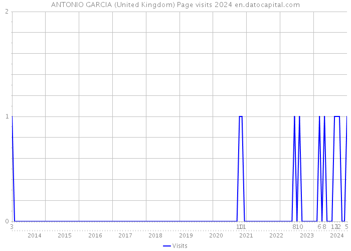 ANTONIO GARCIA (United Kingdom) Page visits 2024 