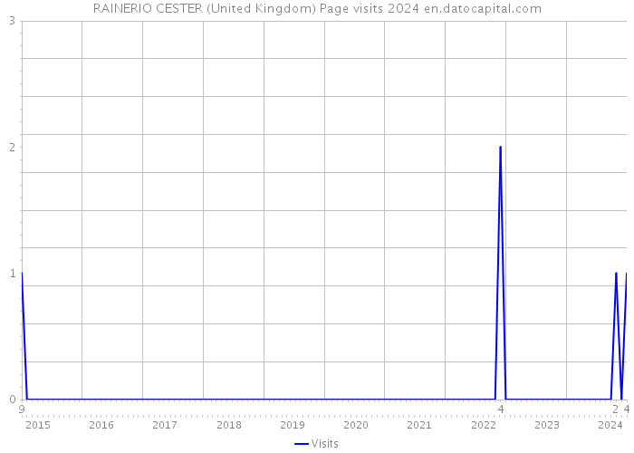 RAINERIO CESTER (United Kingdom) Page visits 2024 