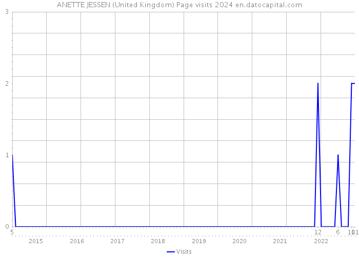 ANETTE JESSEN (United Kingdom) Page visits 2024 