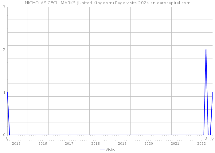 NICHOLAS CECIL MARKS (United Kingdom) Page visits 2024 