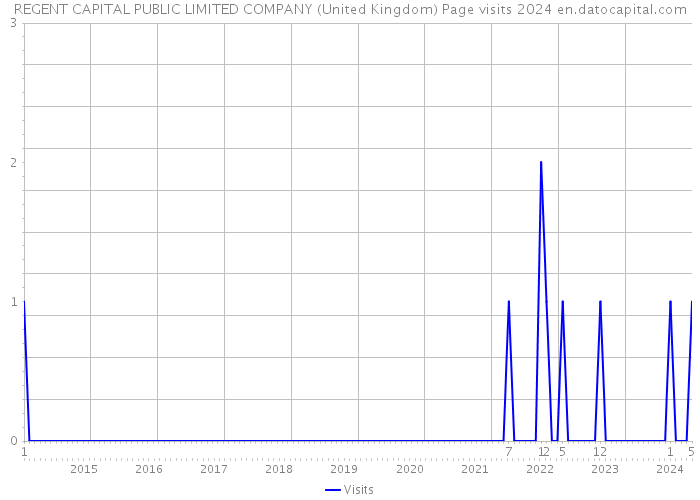 REGENT CAPITAL PUBLIC LIMITED COMPANY (United Kingdom) Page visits 2024 