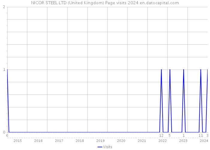 NICOR STEEL LTD (United Kingdom) Page visits 2024 