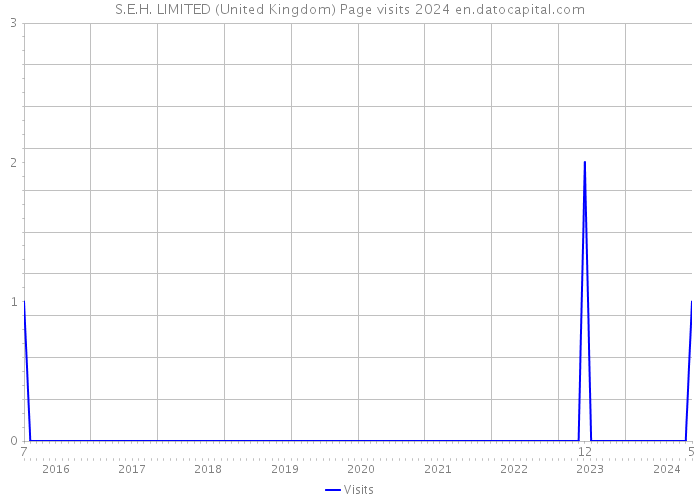 S.E.H. LIMITED (United Kingdom) Page visits 2024 