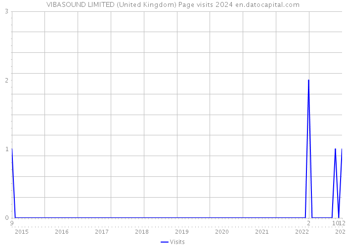 VIBASOUND LIMITED (United Kingdom) Page visits 2024 