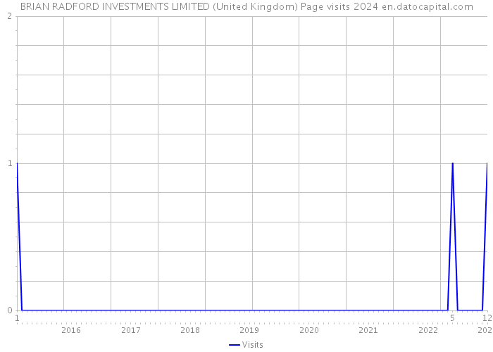 BRIAN RADFORD INVESTMENTS LIMITED (United Kingdom) Page visits 2024 