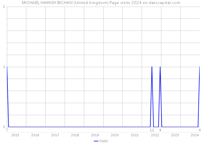 MICHAEL HAMISH BICHAN (United Kingdom) Page visits 2024 