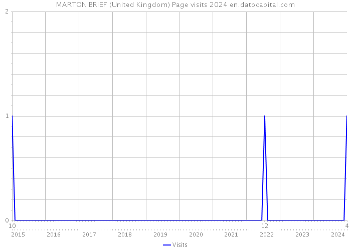 MARTON BRIEF (United Kingdom) Page visits 2024 