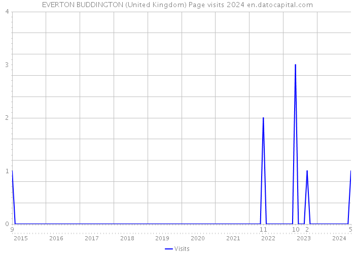 EVERTON BUDDINGTON (United Kingdom) Page visits 2024 