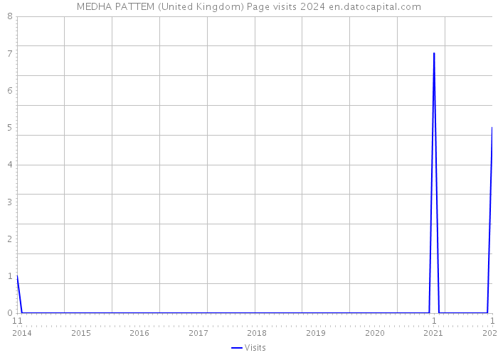 MEDHA PATTEM (United Kingdom) Page visits 2024 