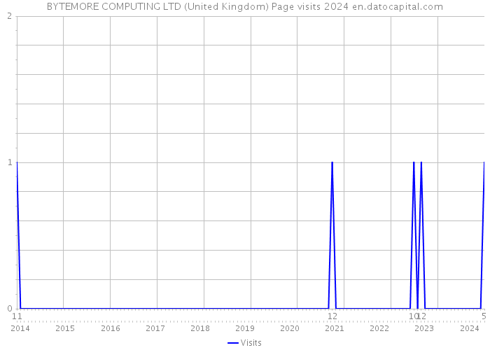 BYTEMORE COMPUTING LTD (United Kingdom) Page visits 2024 