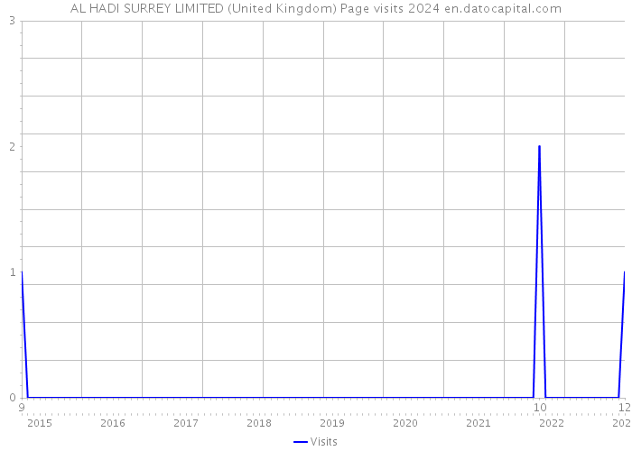 AL HADI SURREY LIMITED (United Kingdom) Page visits 2024 