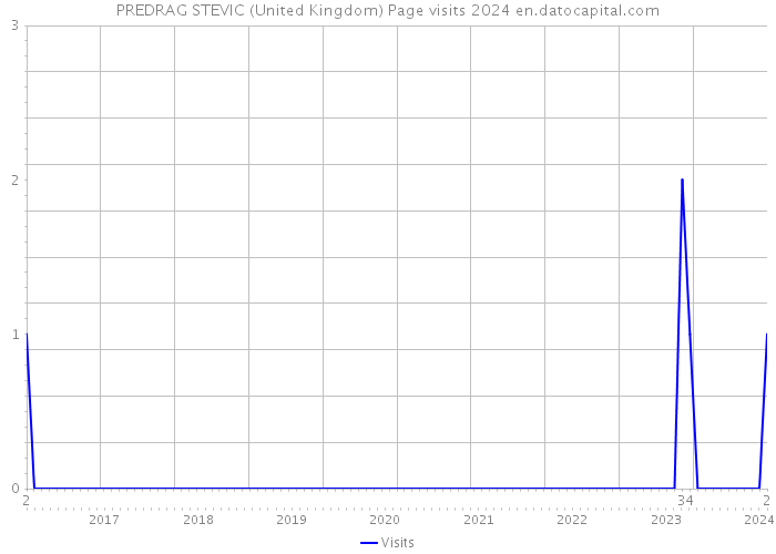 PREDRAG STEVIC (United Kingdom) Page visits 2024 