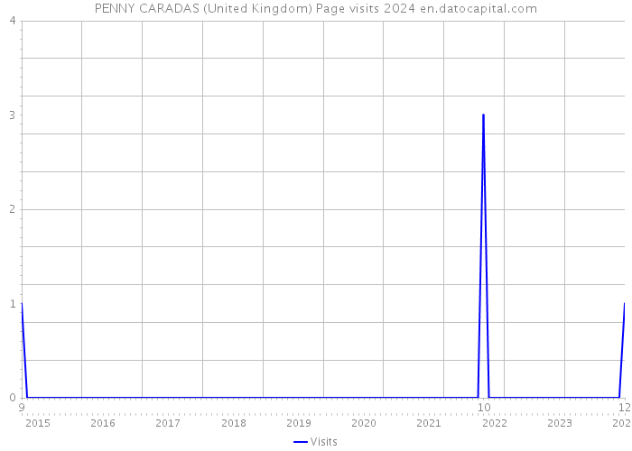 PENNY CARADAS (United Kingdom) Page visits 2024 